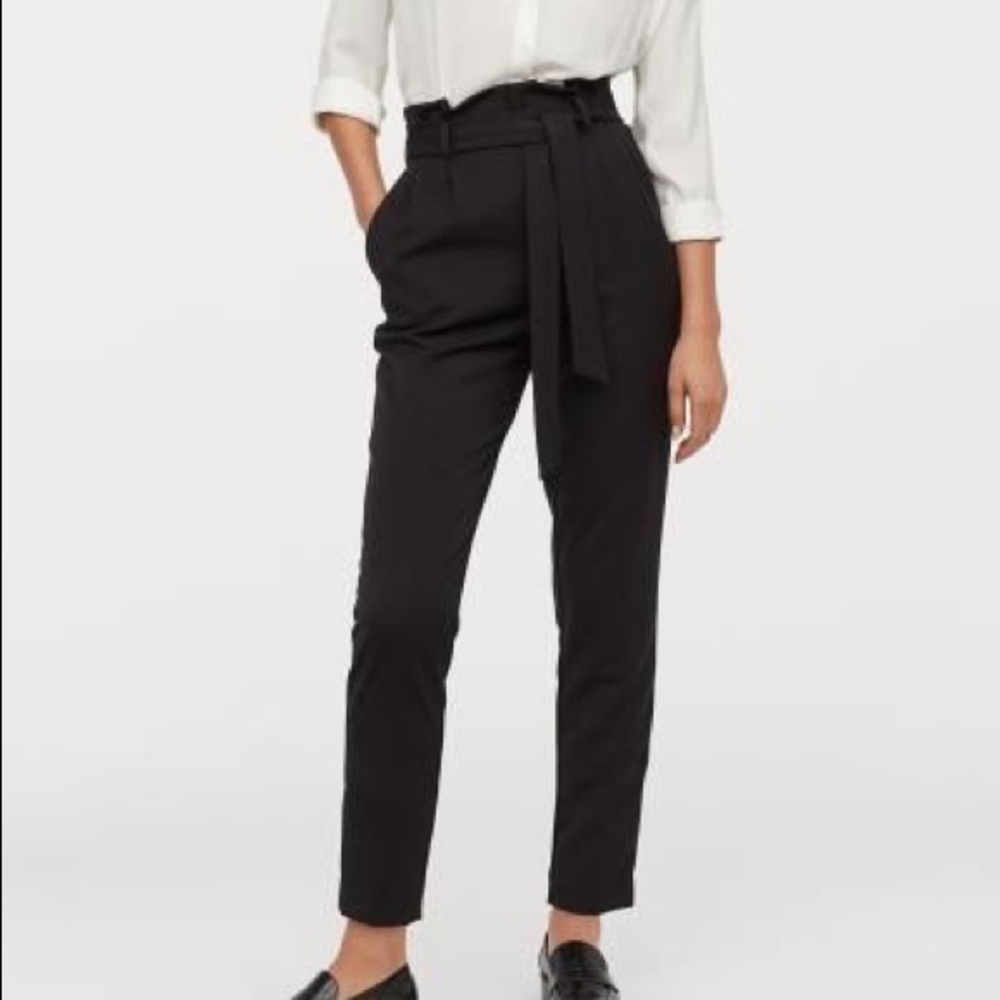 H&M high waist tie pants, NEVER WORN